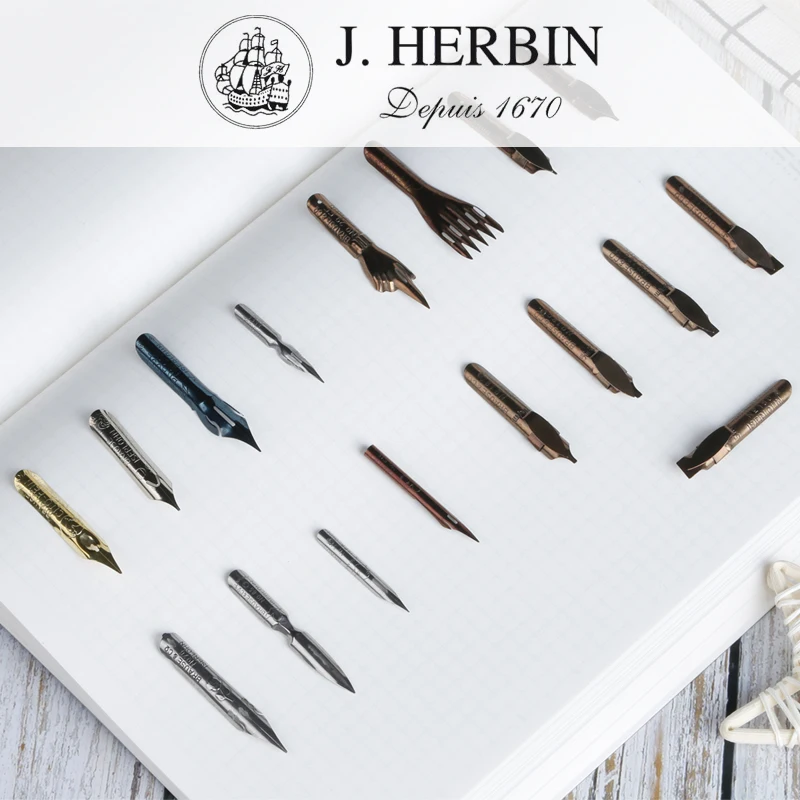 Fountain Pen Calligraphy Flex Nib - Oryginalna stalówka do pióra J. Herbin