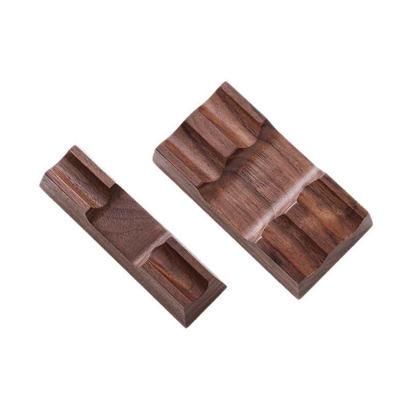 Wooden Fountain Pen Desk Stand Holder - Stojak na długopisy z drewna orzechowego