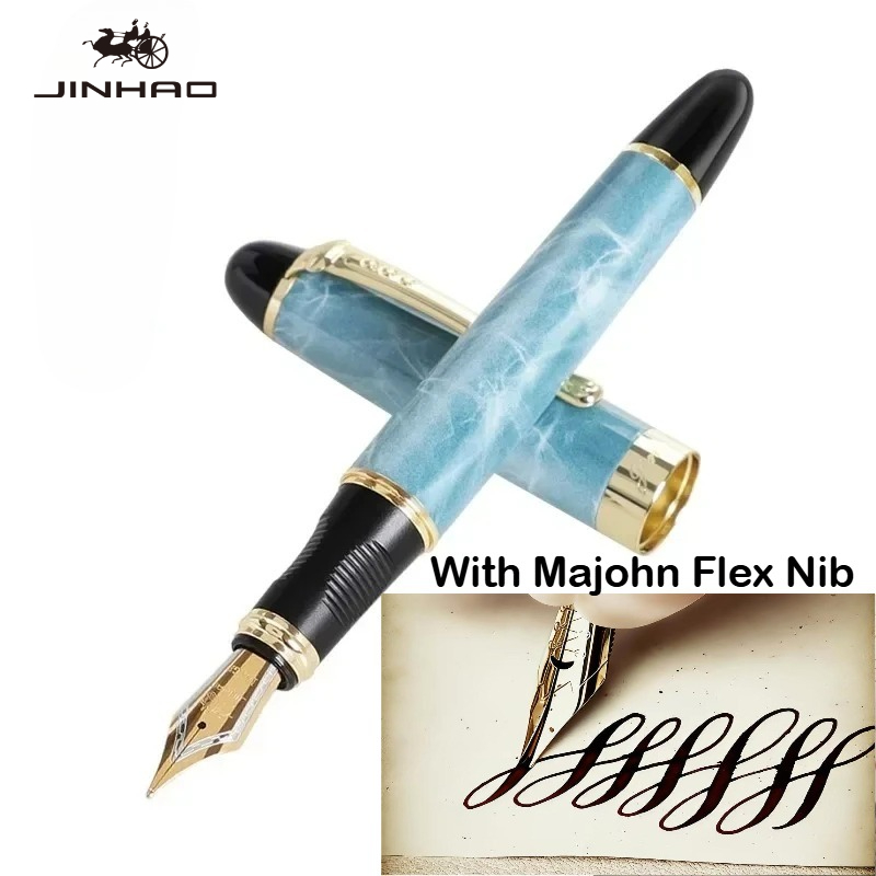Fountain Pen Calligraphy Flex Nib - Pióro wieczne JINHAO X450 z metalową