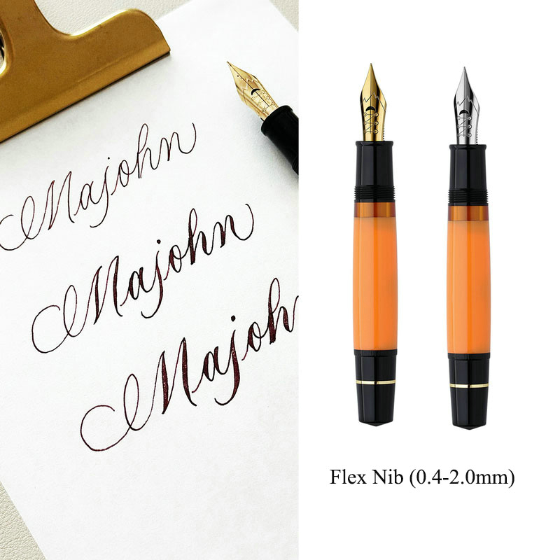 Pióro wieczne Premium Majohn z – Fountain Pen Calligraphy Flex Nib recenzja i cena