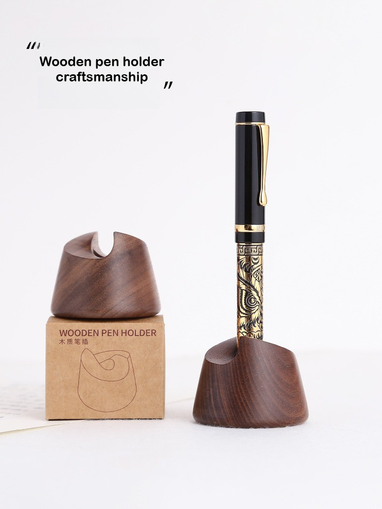 Stojak na pióra wieczne z drew – Wooden Fountain Pen Desk Stand Holder recenzja i cena