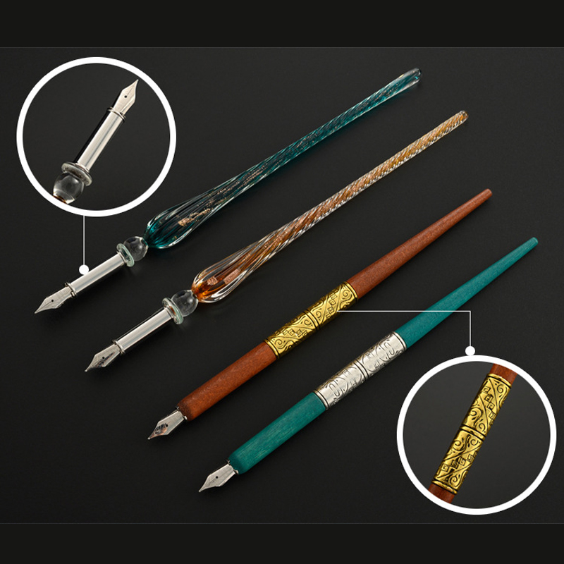 Zestawy do kaligrafii z pióram – Glass Dip Pen Calligraphy Ink Set recenzja i cena