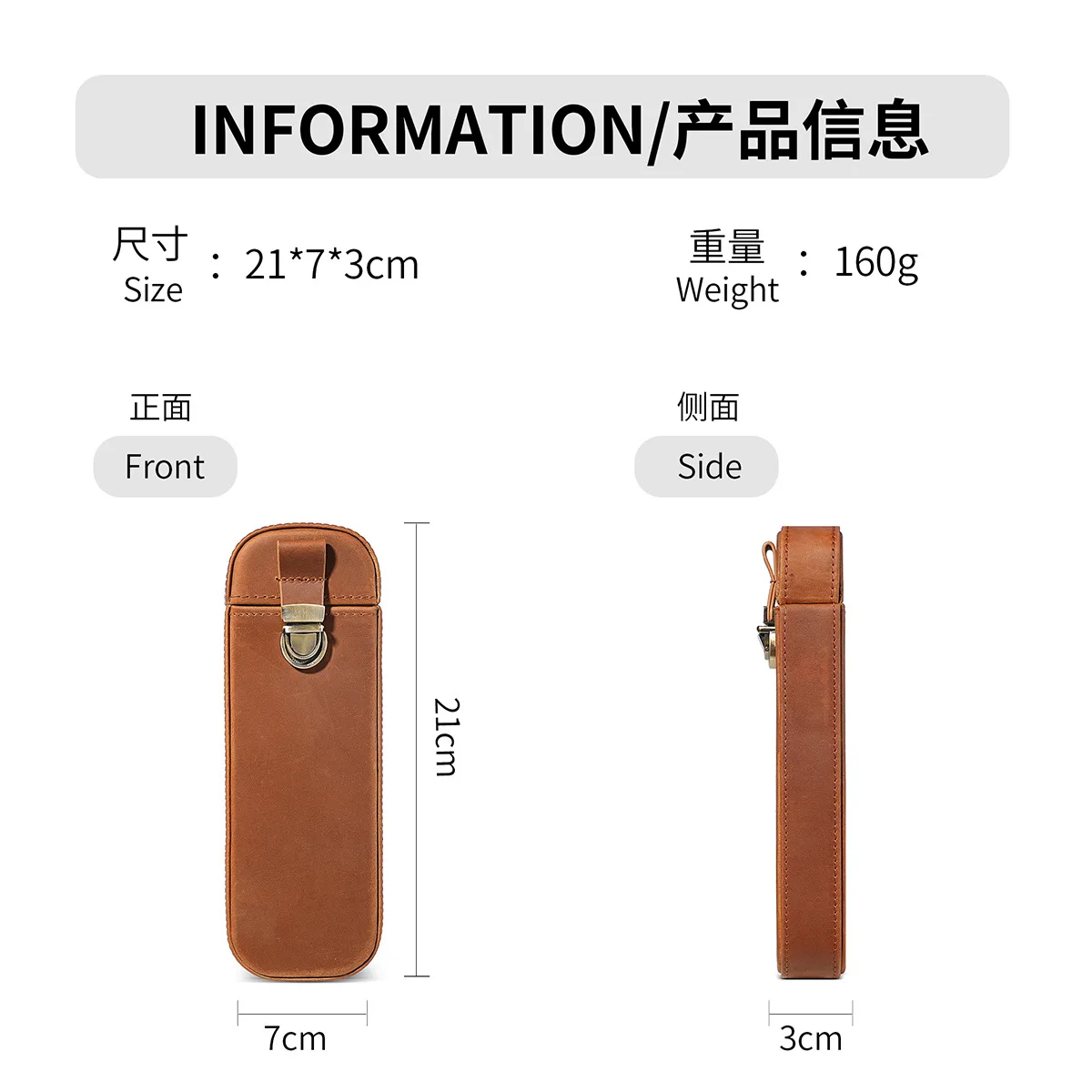 Ręcznie wykonane skórzane etui – Leather Fountain Pen Case 3 Slots Pouch recenzja i cena