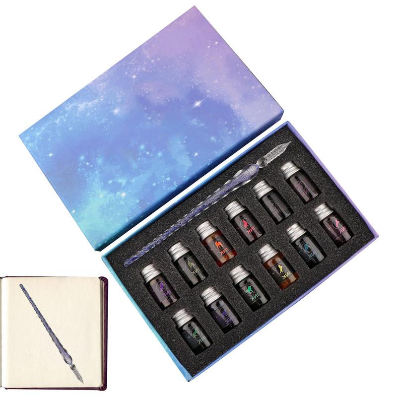 Zestaw szklanych długopisów Cr – Glass Dip Pen Calligraphy Ink Set recenzja i cena