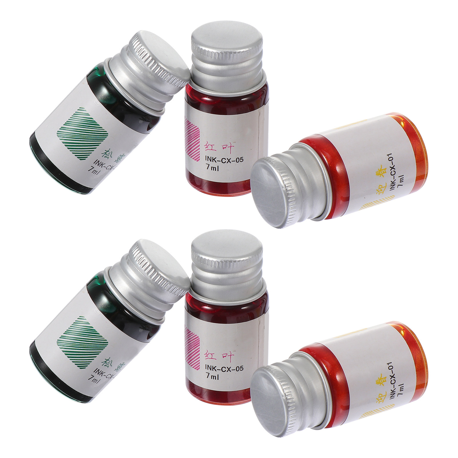 6 szt. Zestaw atramentów w kol – Glass Dip Pen Calligraphy Ink Set recenzja i cena