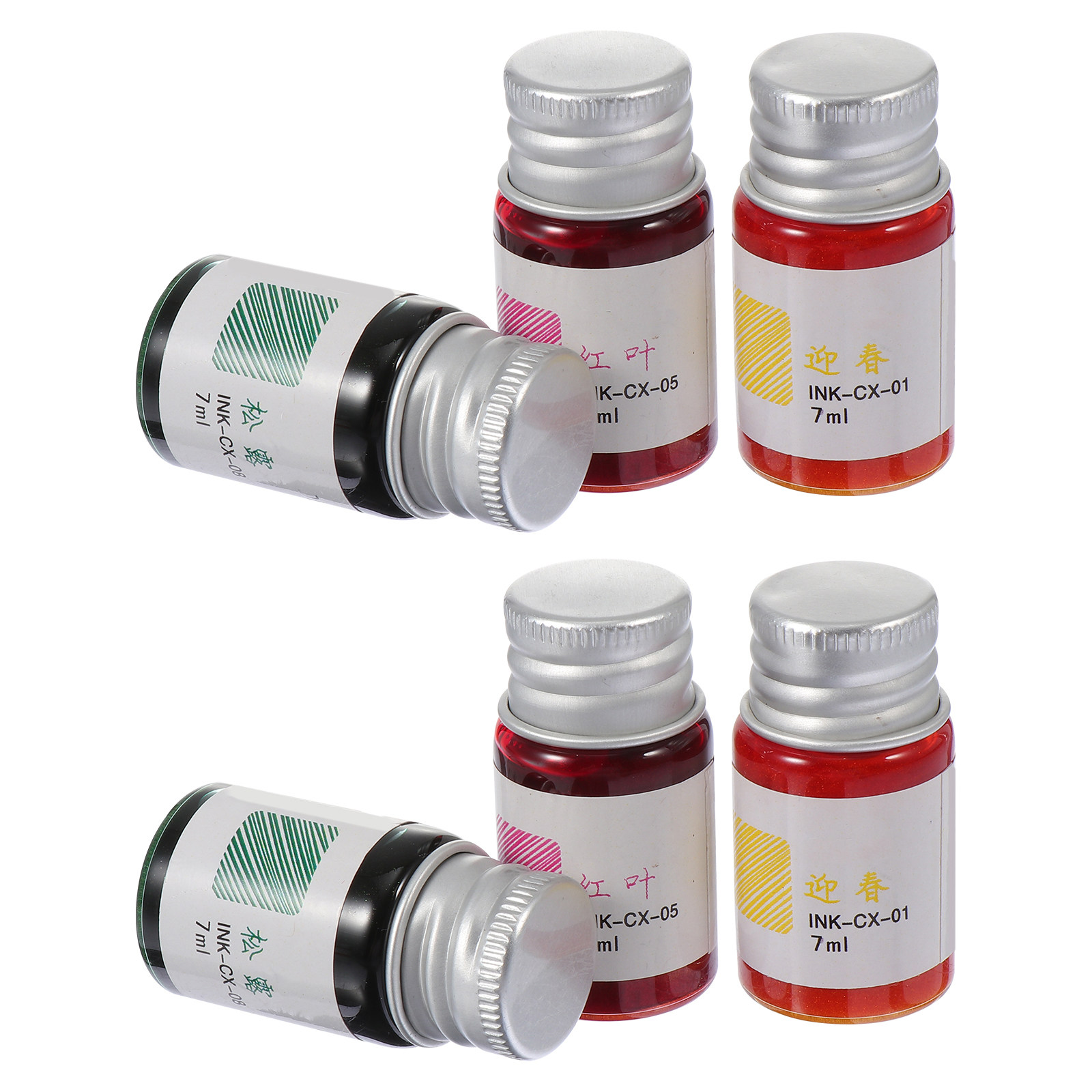 6 szt. Zestaw atramentów w kol – Glass Dip Pen Calligraphy Ink Set recenzja i cena