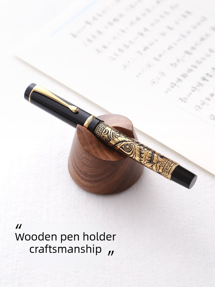 Stojak na długopisy z drewna o – Wooden Fountain Pen Desk Stand Holder recenzja i cena