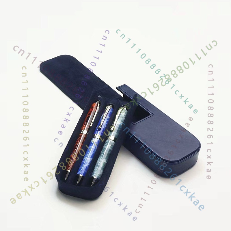 Etui na długopisy z 3 przegród – Leather Fountain Pen Case 3 Slots Pouch recenzja i cena