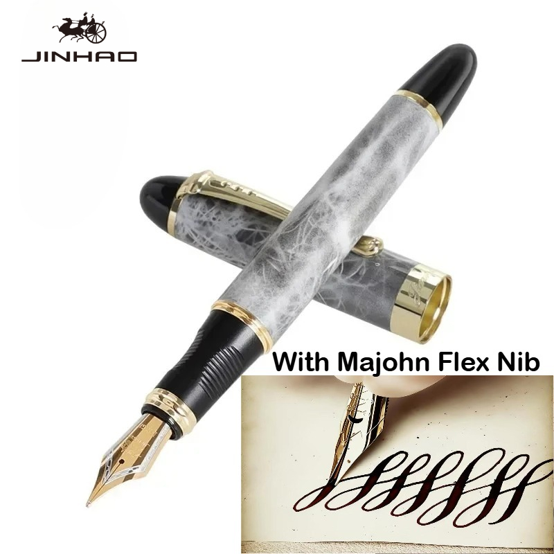 Pióro wieczne JINHAO X450 z me – Fountain Pen Calligraphy Flex Nib recenzja i cena