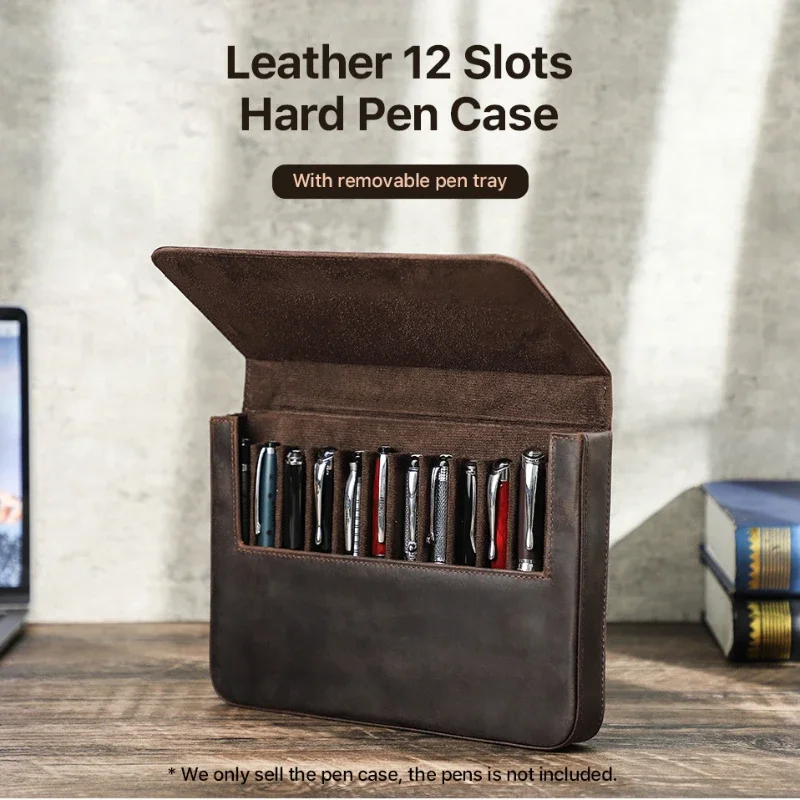 Luksusowe oryginalne skórzane  – Leather Fountain Pen Case 3 Slots Pouch recenzja i cena