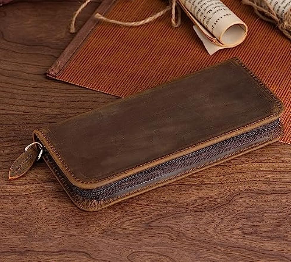 Etui do wiecznego pióra skórza – Leather Fountain Pen Case 3 Slots Pouch recenzja i cena