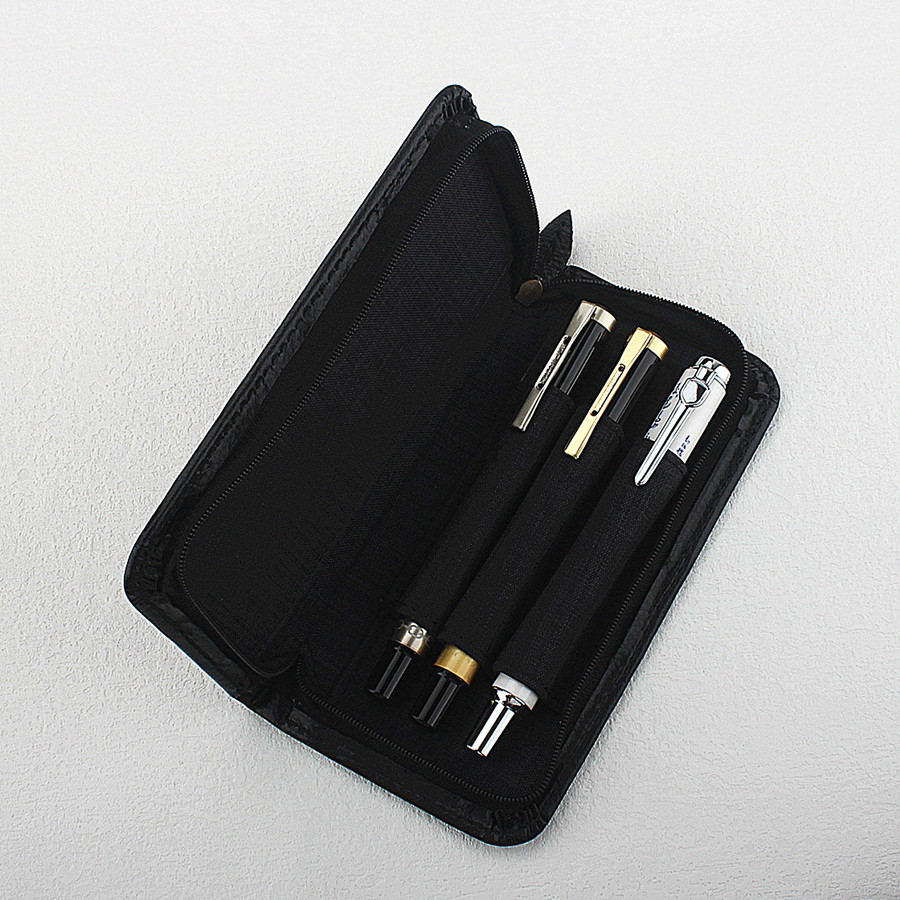 Etui na pióra wieczne ze skóry – Leather Fountain Pen Case 3 Slots Pouch recenzja i cena