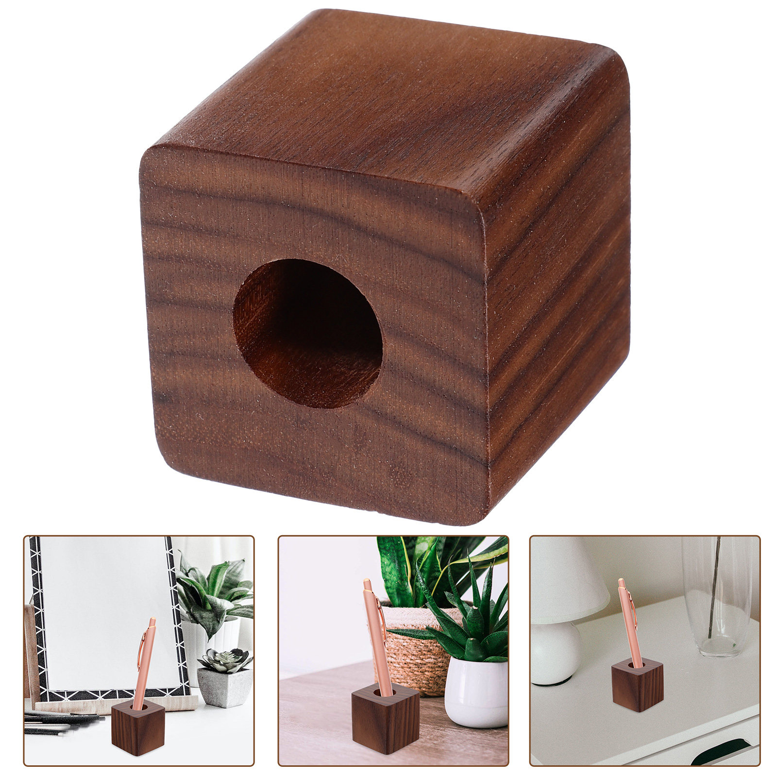 Stojak na długopisy z drewna o – Wooden Fountain Pen Desk Stand Holder recenzja i cena